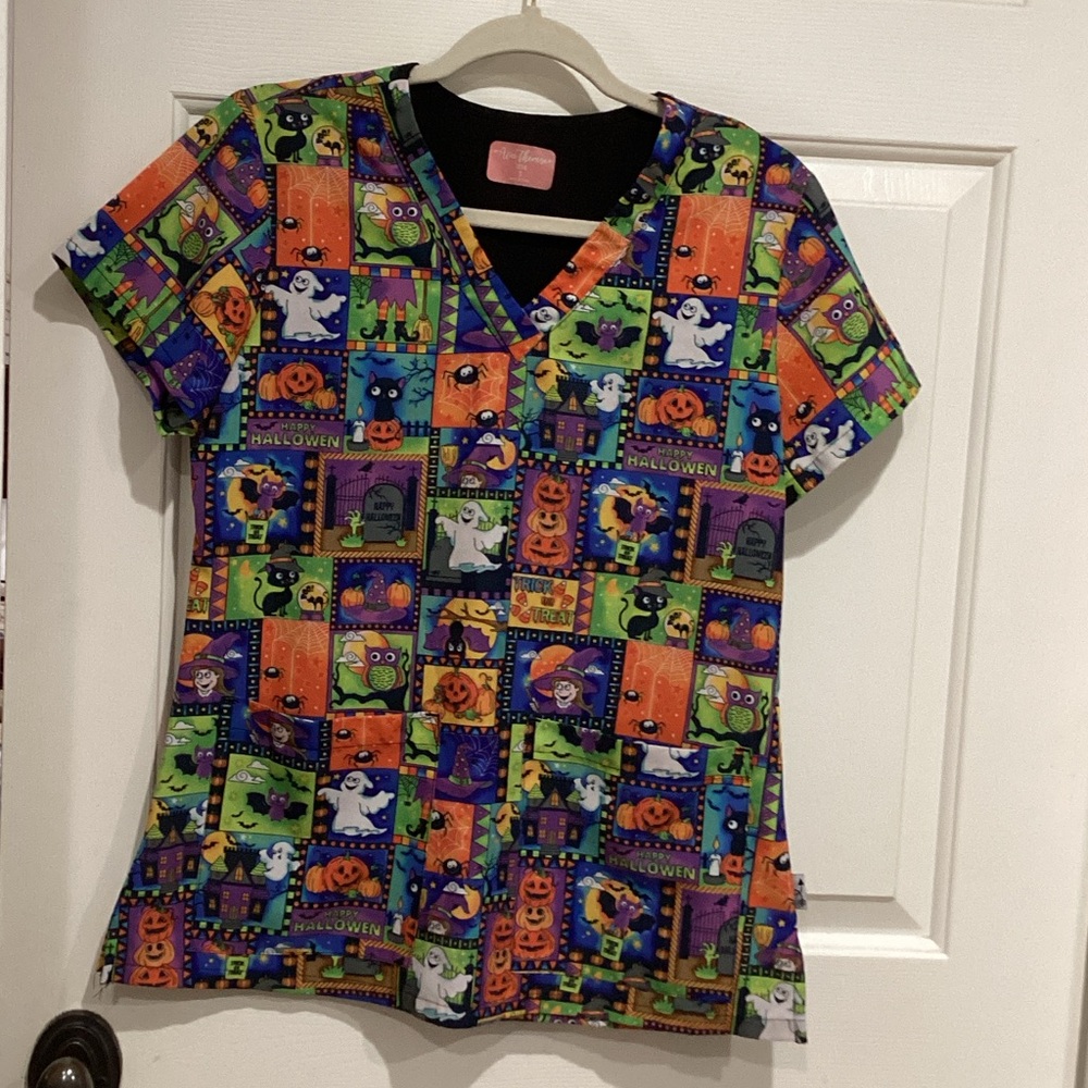 Halloween Scrub top